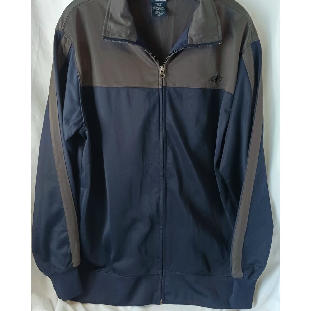 NordicTrack Men's Full Zip Navy Blue Light Weight Jacket Size Medium